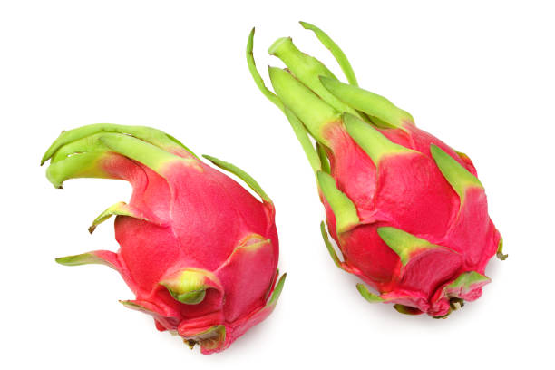 istock Ripe Dragon fruit isolated on white background. Pitaya or Pitahaya 1211748182