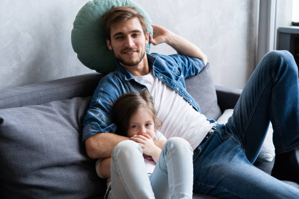istock Father with his daughter spending time at home. 1211760529