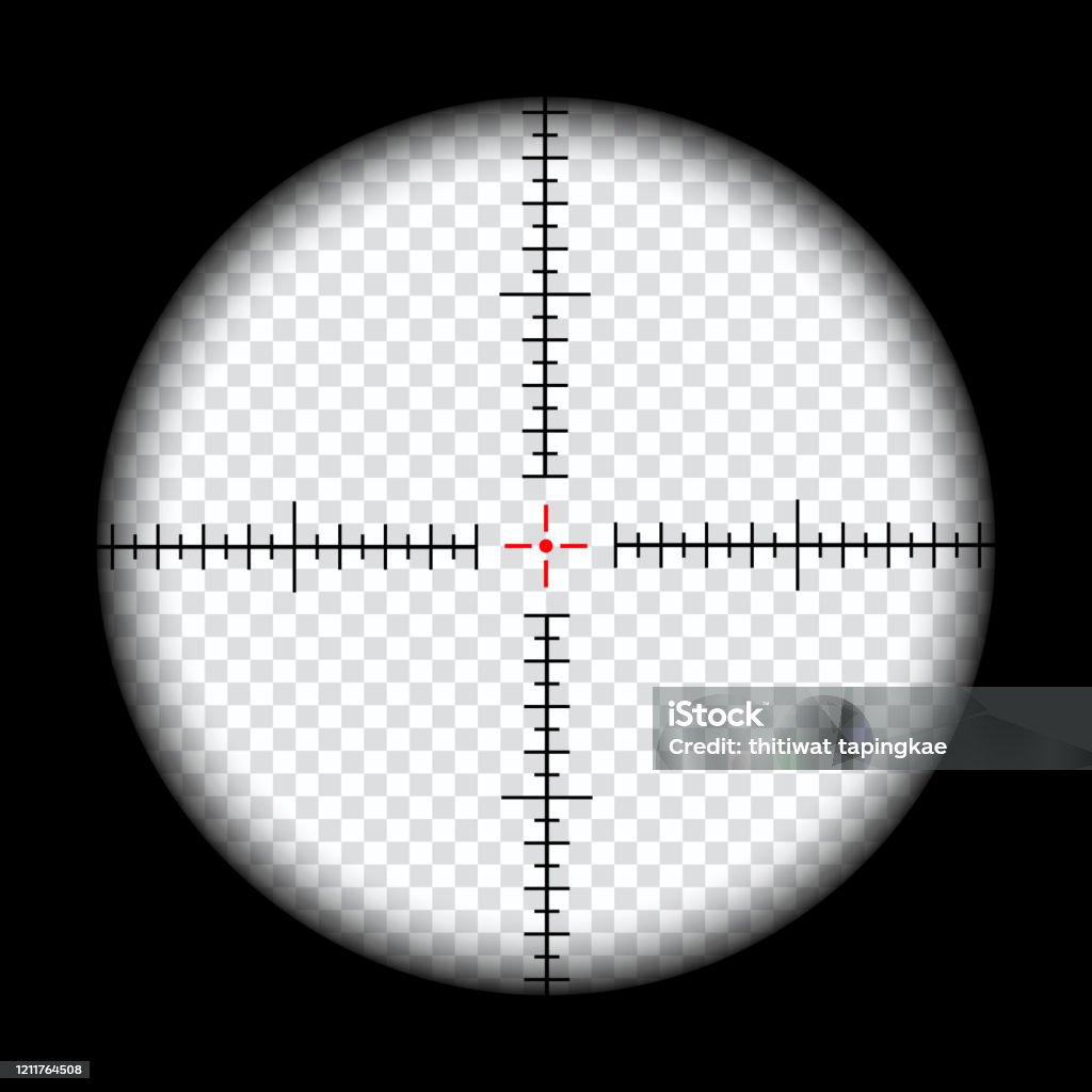 Realistic Sniper Scope Crosshairs View Sniper Sight With Measurement Marks  Sniper Scope Template Isolated On Transparent Background Rifle Optical  Sight Stock Illustration - Download Image Now - iStock