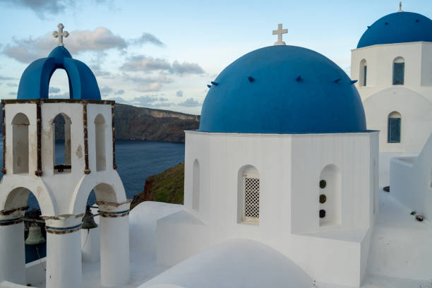 istock Blue Domed Churches of Santorini 1211766210