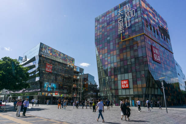 Beijing,China-May 19, 2019:Shopping center of taiguli pedestrian street, Sanlitun