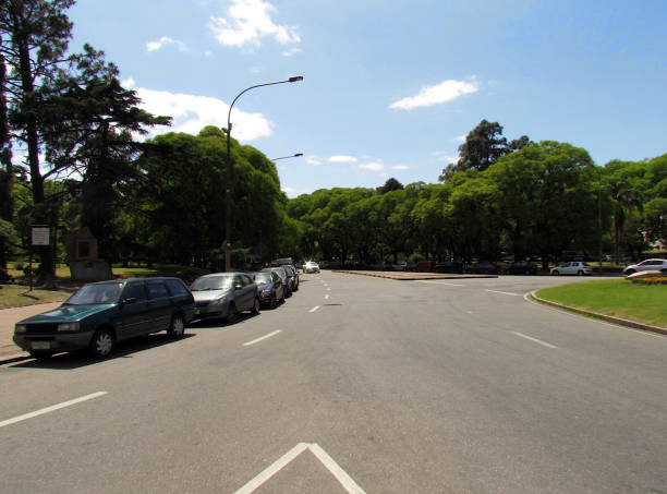 istock Public Park Jose Battle & Ordonez is in Montevideo downtown 1211772877