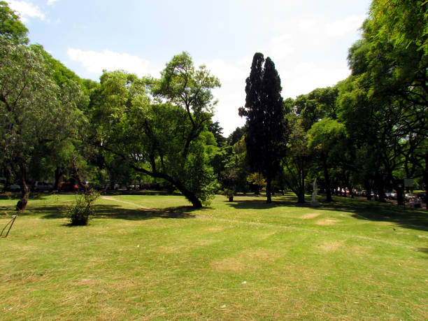 istock Public Park Jose Battle & Ordonez is in Montevideo downtown 1211772878