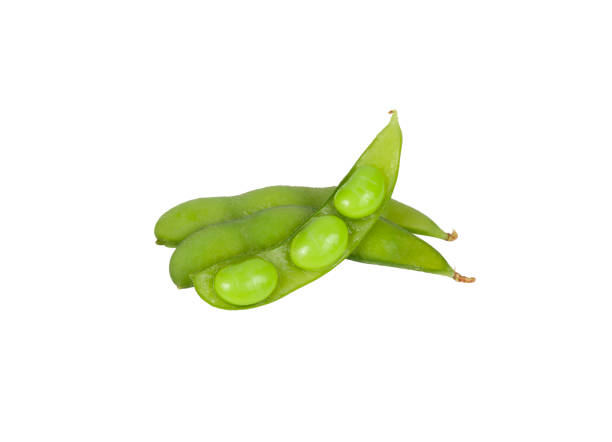 istock boiled Japanese green beans or Edamame on white background 1211772952