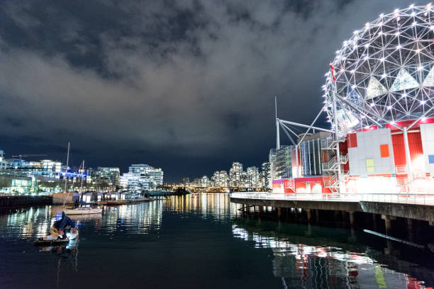 istock Vancouver, BC, night photography at Science World 1211775582