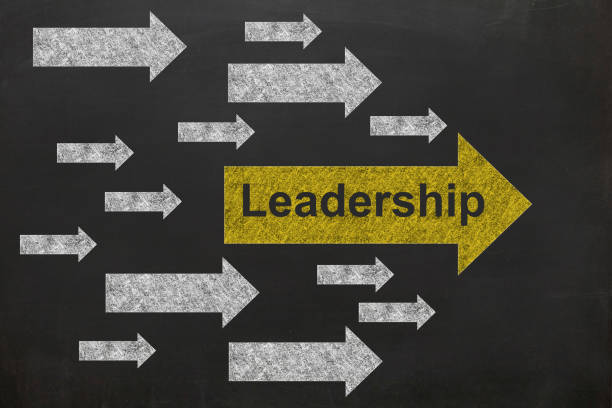 istock Leadership business competition arrow drawing blackboard 1211779311