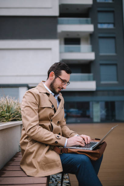 istock Businessman  working outside the office 1211779369