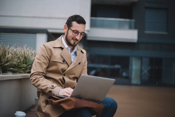 istock Businessman  working outside the office 1211779878