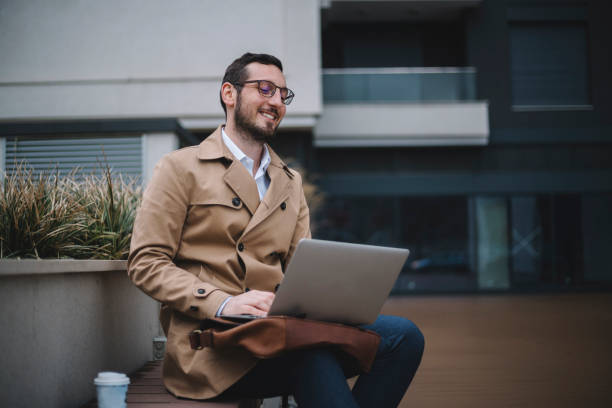 istock Businessman  working outside the office 1211779995