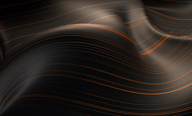 istock 3d render of deformed surface with detailed texture on it. 1211780246