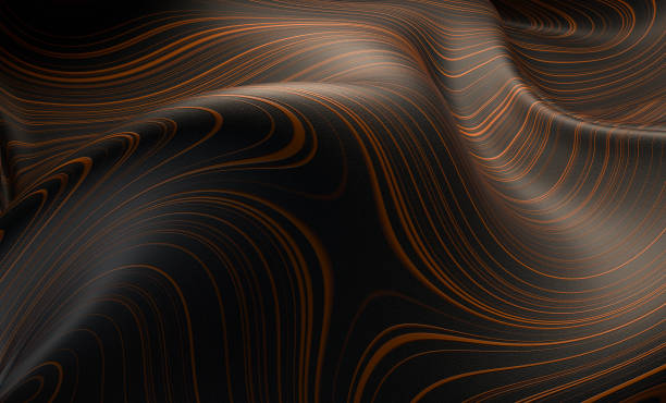 istock 3d render of deformed surface with detailed texture on it. 1211780279
