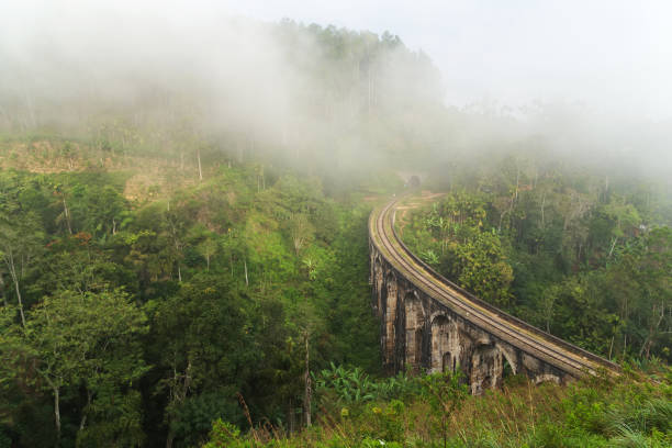 istock fog and cloud mountain valley landscape 1211781472