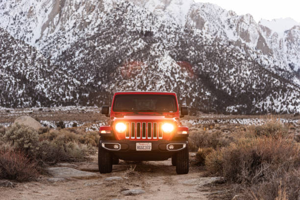 новый 2019 jeep wrangler на холмах алабамы - jeep wrangler стоковые фото и изображения