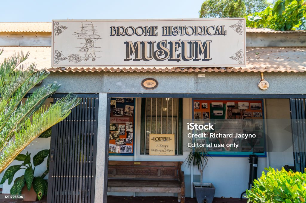 Broome Historical Museum is a must see for tourists Broome, WA / Australia - 11/22/2014 Broome Historical Museum is a must see for tourists Broome - Australia Stock Photo