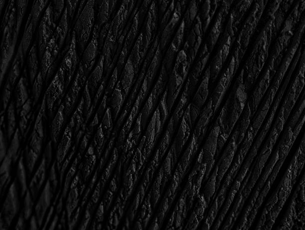 istock Close up pigment texture. Black color. Abstract background, dark, rough. I 1211804277