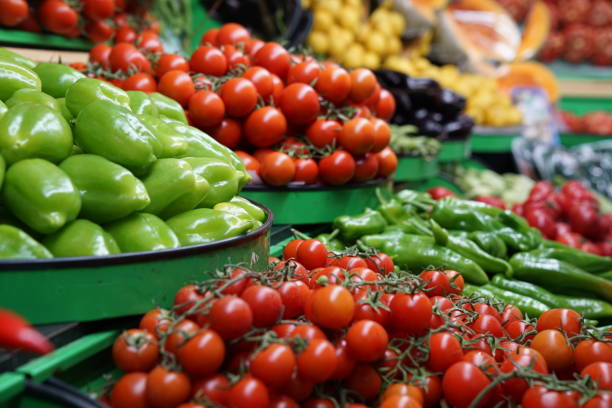 istock Fruits and vegetables sold in turkish market 1211804446