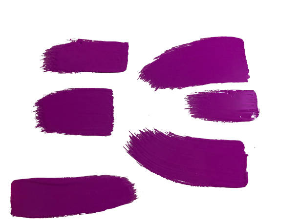 istock Purple paint brush strokes 1211804772