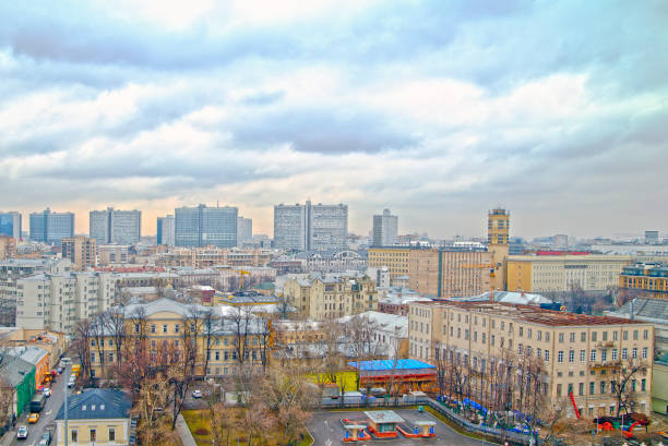 istock Old city aerial view. Metropolis. 1211804942