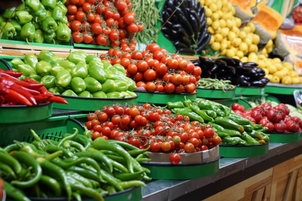 istock Fruits and vegetables sold in turkish market 1211805580