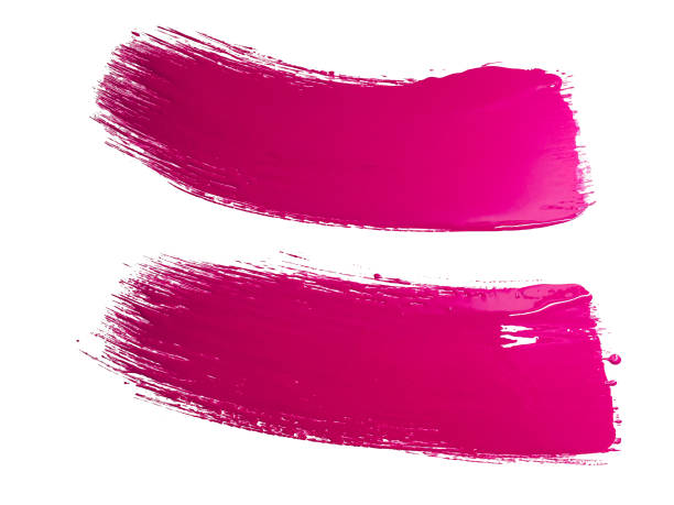istock Pink paint brush strokes 1211806418