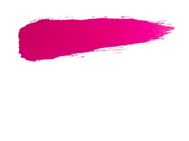 istock A single pink paint brush stroke 1211807134