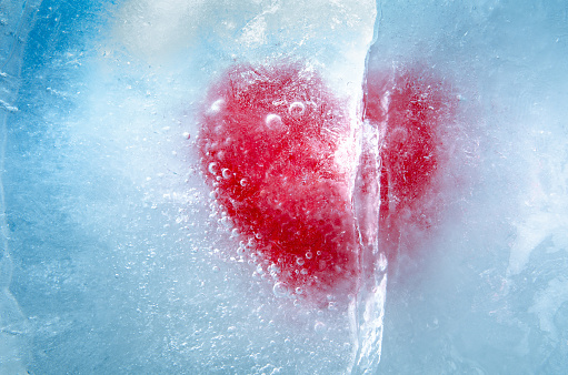 Loving couple is having fun in the snow