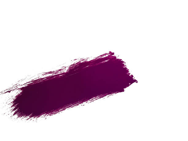 istock Single purple paint brush stroke 1211810362