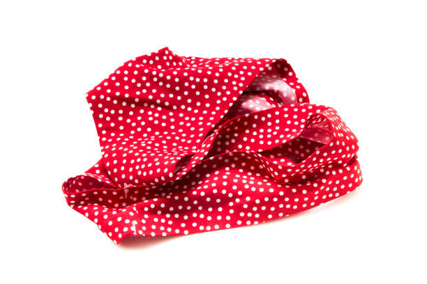 istock Underwear, red white polka dot panties isolated on white 1211812179