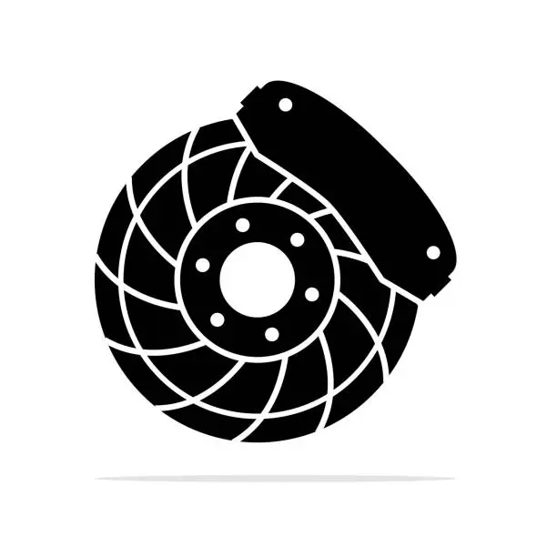Vector illustration of Brake disc icon.Vector concept illustration for design.