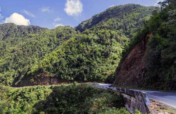 istock Mountain hill road panorama 1211817459