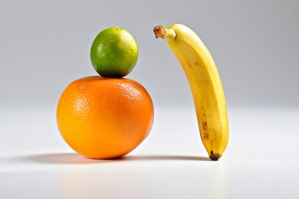 Orange, lime and banana