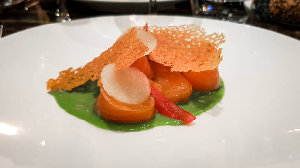 istock Salmon and avocado puree. 1211823640