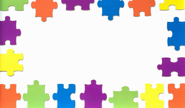istock colored puzzle on wooden boards team business concept 1211824955