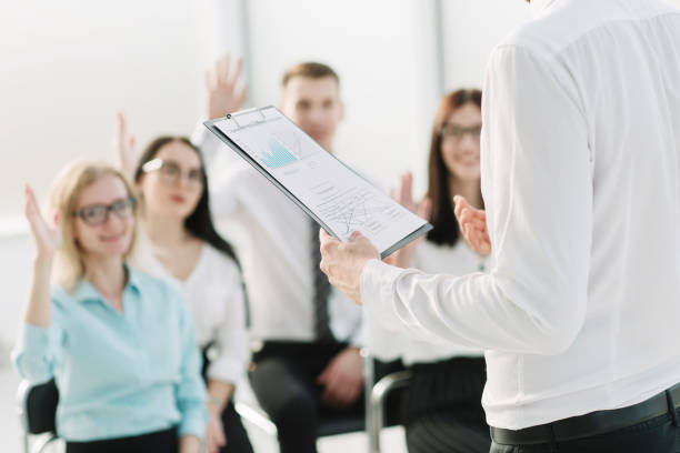 istock business team asks questions on the briefing in the office 1211826432