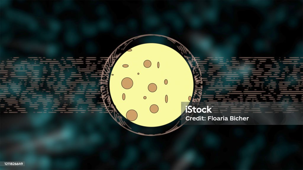 3d Render Cartoon Moon Looking Like Cheese Turning Over Blurred Green Bokeh  Background Stock Photo - Download Image Now - iStock