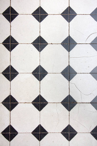 istock Black and white floor tiles texture 1211833849