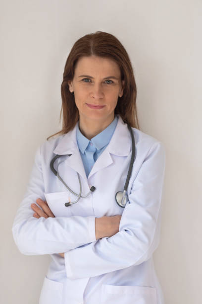 istock Doctor portrait on the white background. 1211844864