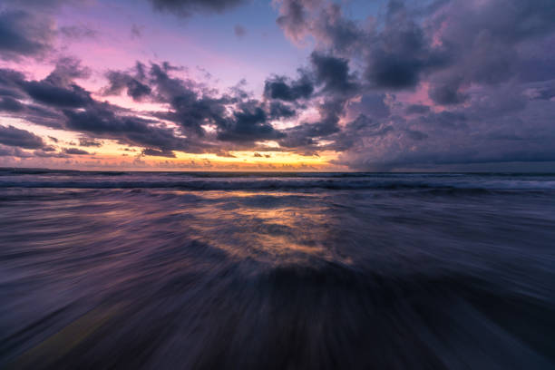 istock Beautiful sunset by the beach 1211844892