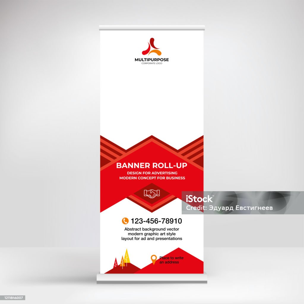 Transortable Poster Sign Banner Design Rollup Stand For Advertising Conferences Seminars Poster ...