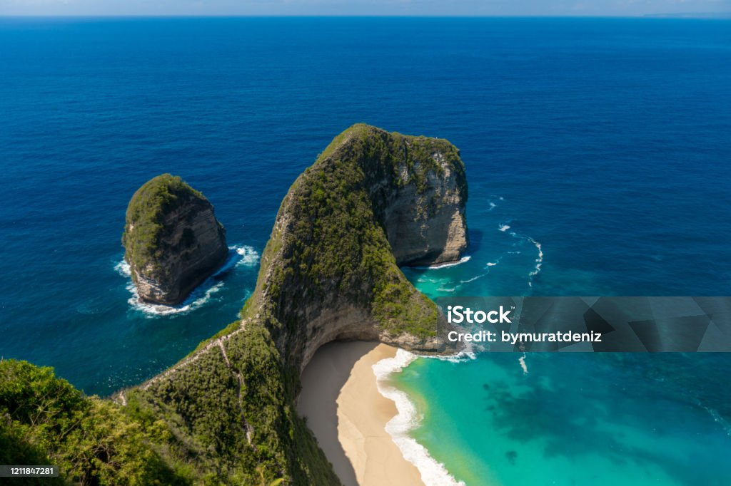 Kelingking beach, Nusa Penida Bali Stock Photo