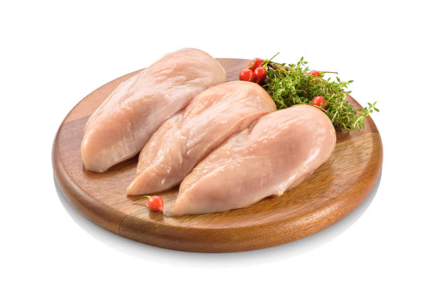 생 닭 가슴살 필레 - chicken raw chicken breast meat 뉴스 사진 이미지