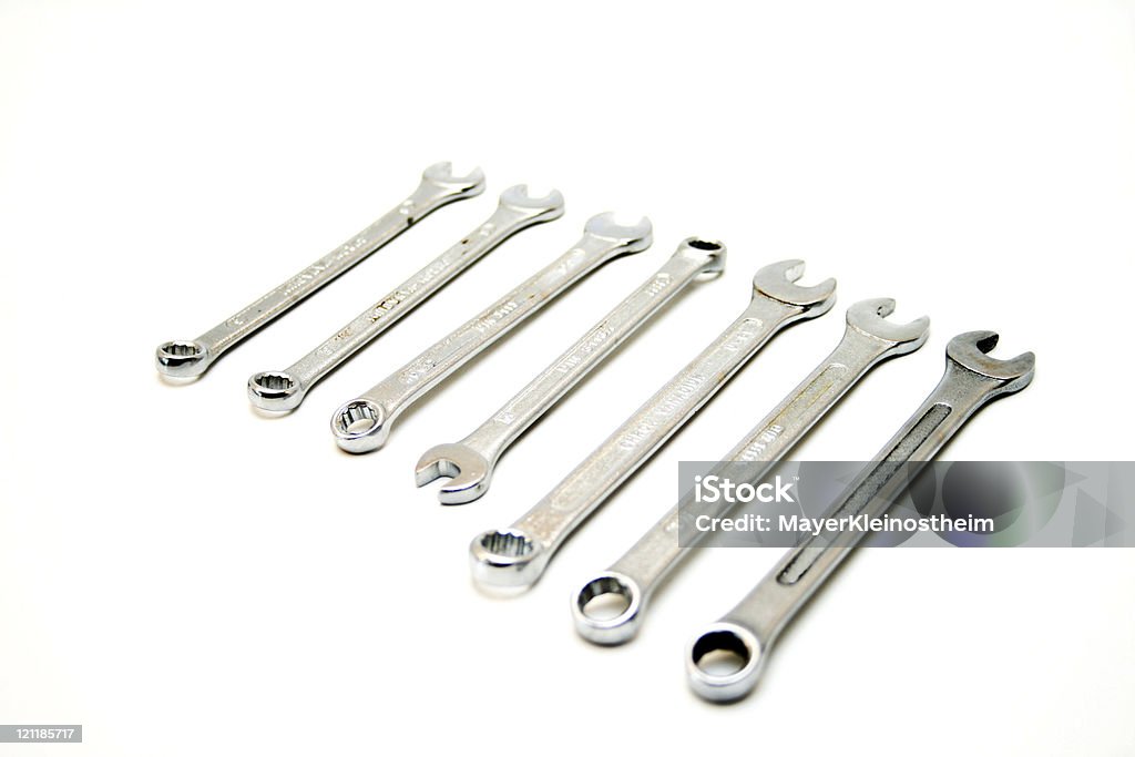 Schraubenschlüssel - Foto de stock de Aço royalty-free
