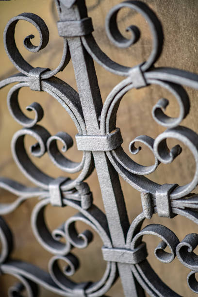istock Wrought Iron gate detail 1211860260