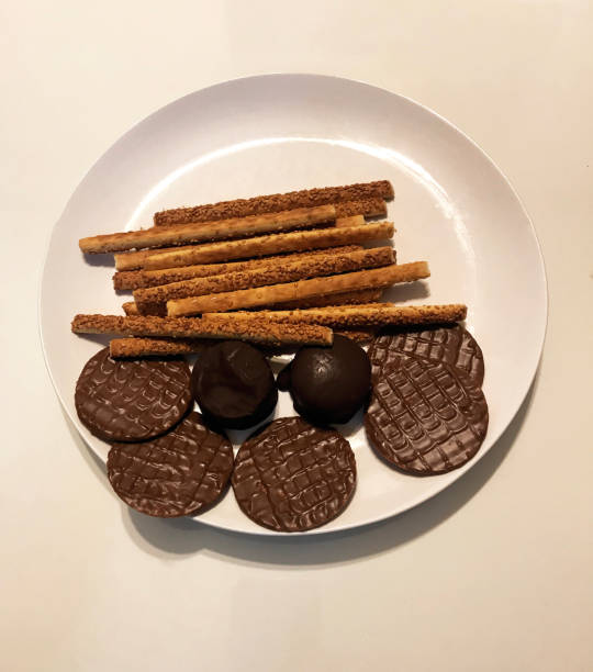 Pretzel sticks and Sandwich cookies