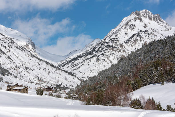 istock Great snowfall in the Incles Valley in Canillo, Andorra. 1211862899