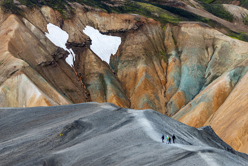 Volcanic mountains of Landmannalaugar in Fjallabak Nature Reserve. Iceland