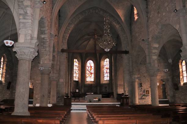 istock St. John the Baptist Catholic Church in La Roche on Foron 1211864005