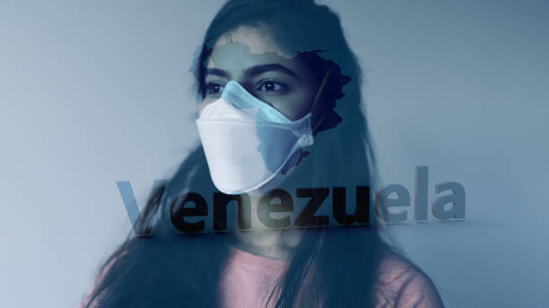 istock Coronavirus 2019-nCov novel coronavirus concept motion background, patience with protective mask and Venezuela map overlay. 1211866070