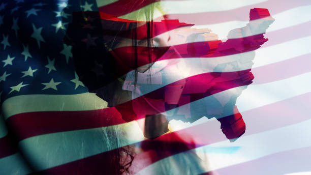 istock Coronavirus 2019-nCov novel coronavirus concept motion background, patience with protective mask and USA flag overlay. 1211866106