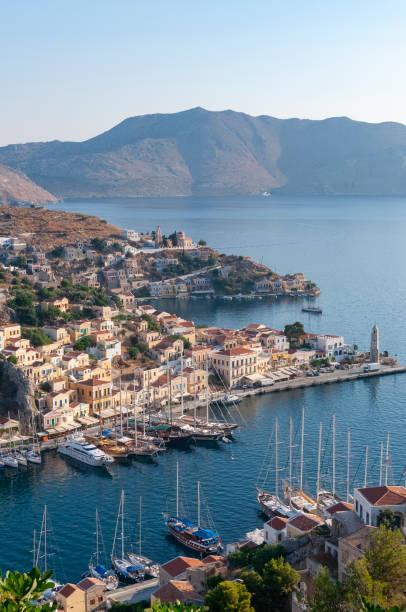 istock View over harbour Symi Town 1211872339